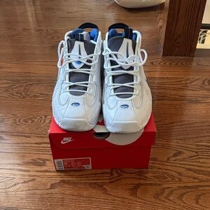 Nike White and Blue Athletic Shoes